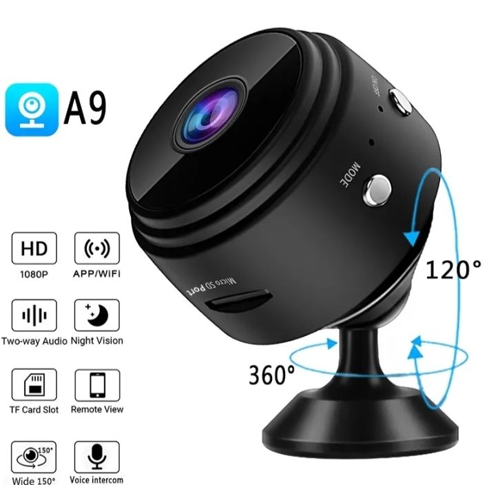 A9 WiFi Mini Camera - Wireless HD Security Camera with Live View.